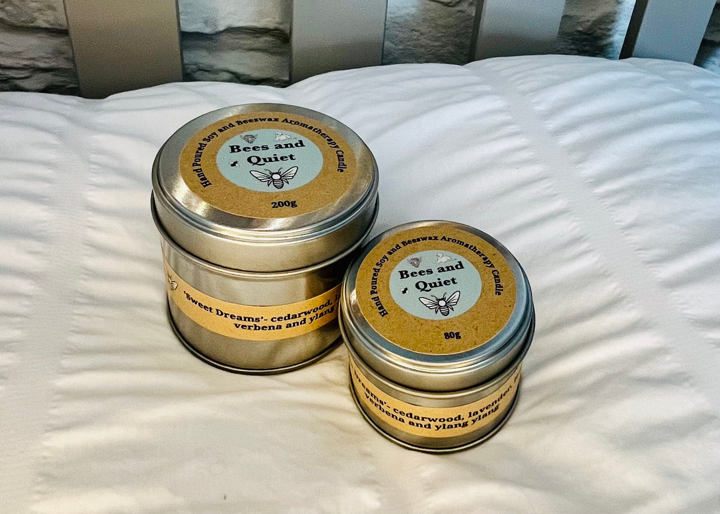 ‘Sweet Dreams’ Hand Poured Soy and Beeswax Candle