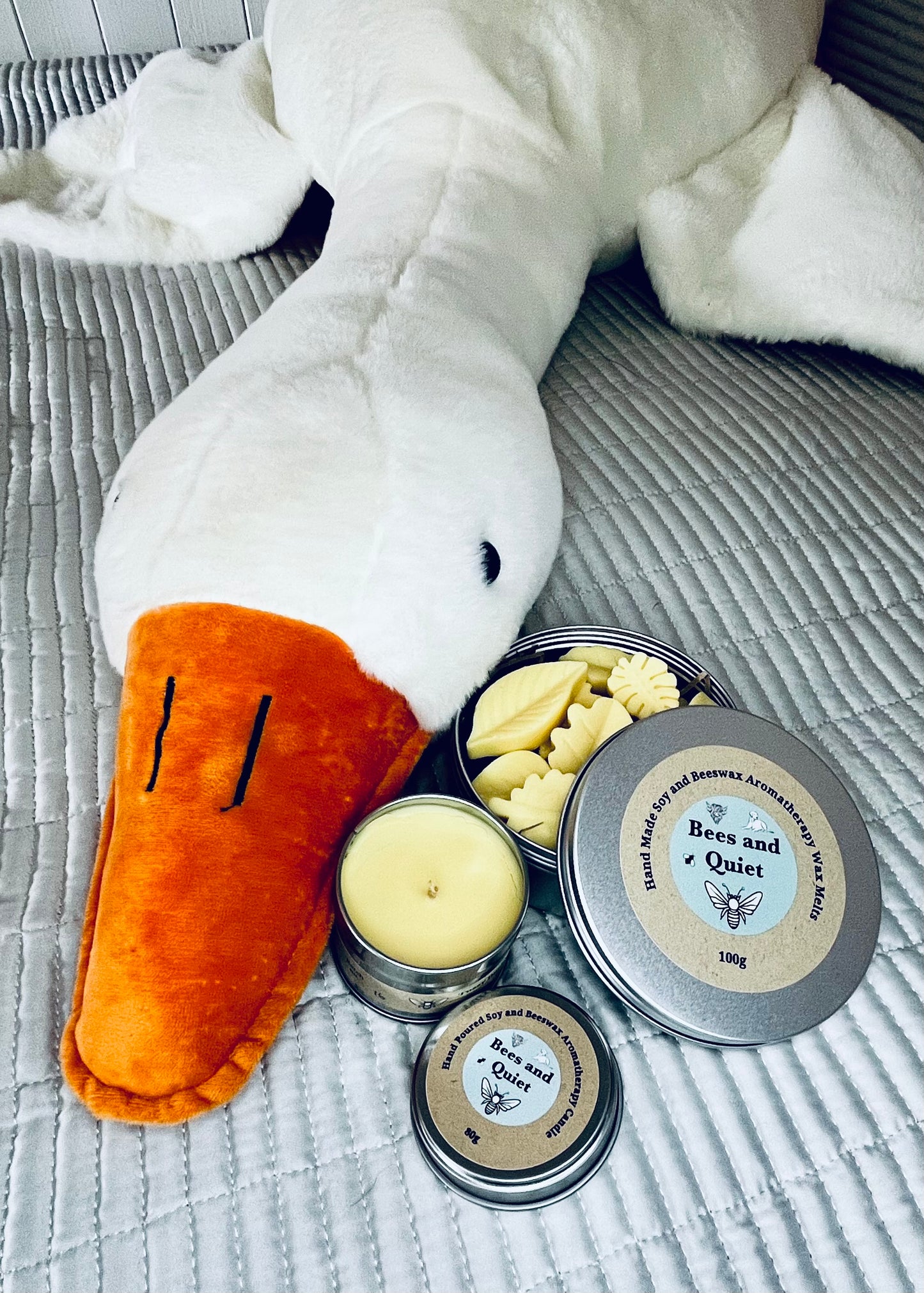 ‘Fuzzy Duck’ Hand Poured Soy and Beeswax Candle