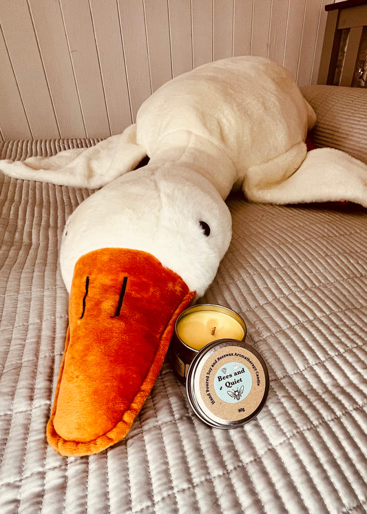 ‘Fuzzy Duck’ Hand Poured Soy and Beeswax Candle