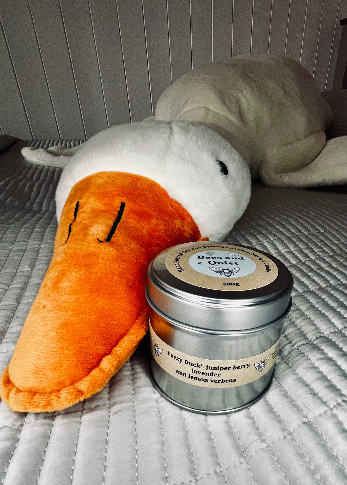 ‘Fuzzy Duck’ Hand Poured Soy and Beeswax Candle