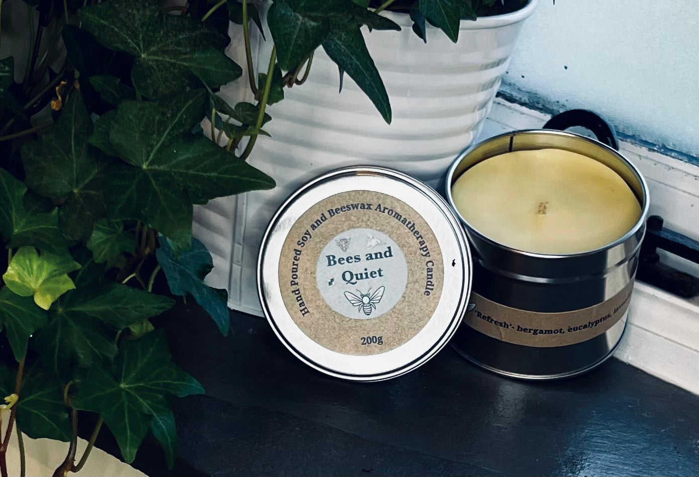 ‘Refresh’ Hand Poured Soy and Beeswax Candle