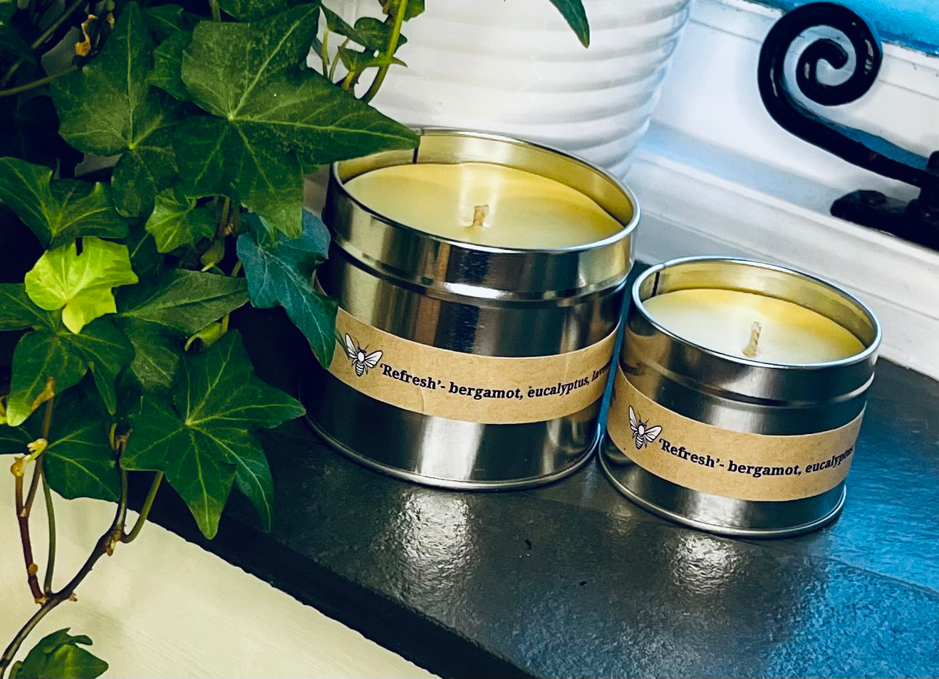 ‘Refresh’ Hand Poured Soy and Beeswax Candle