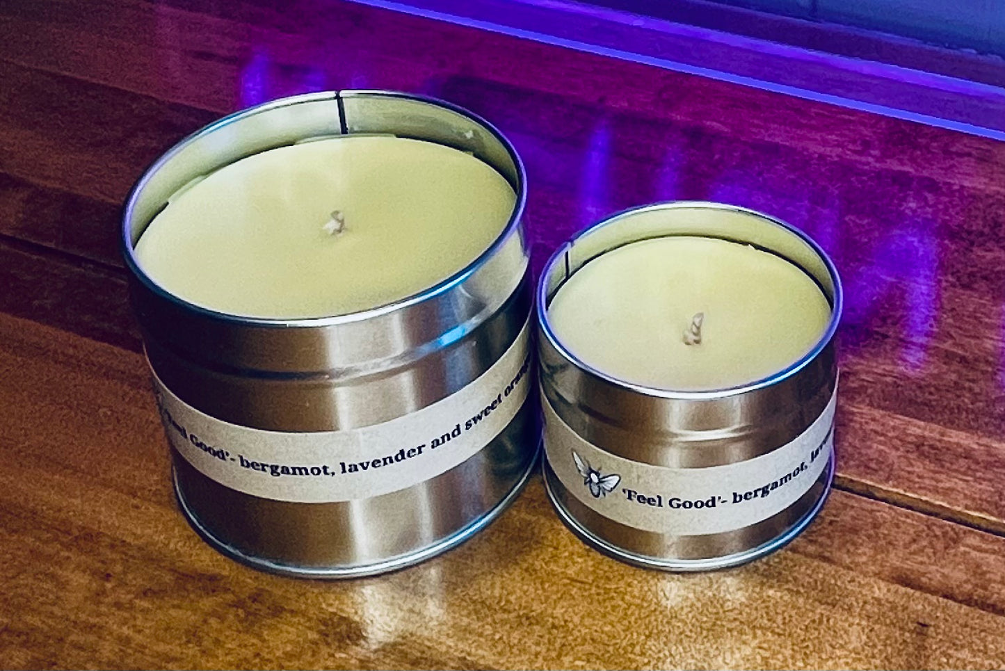 ‘Feel Good’ Hand Poured Soy and Beeswax Candle